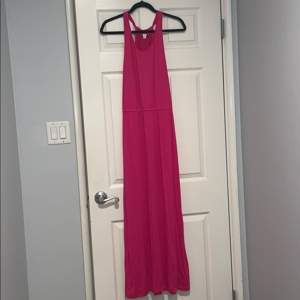 NEW Gap Hit Pink Maxi Dress